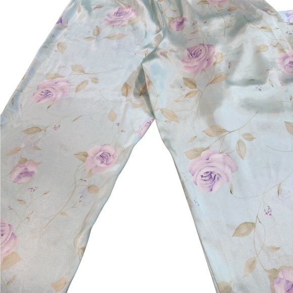 Amanda Stewart Intimates 2 piece Satin 100% Polyester Size Large Pajama Set - Picture 12 of 12